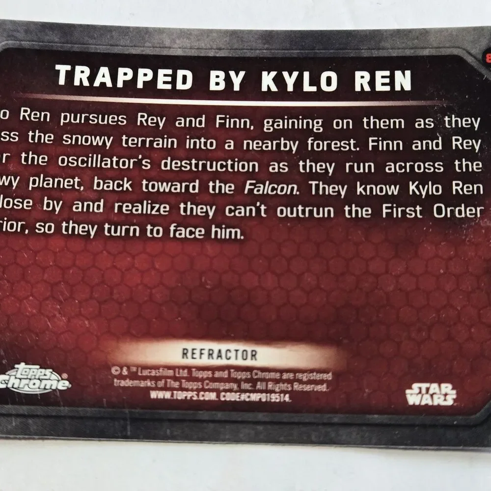 2016 Topps Star Wars Force Awakens Chrome Lot Patches Inserts Refractor